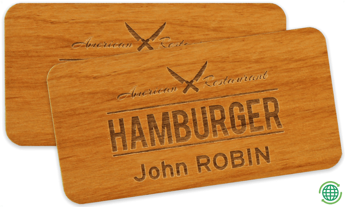 Impress-Holznamensschilder, 75 X 38 mm