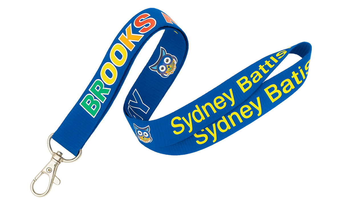 Personalisiertes, 20 mm True Color Schlüsselband – Vollfarbdruck