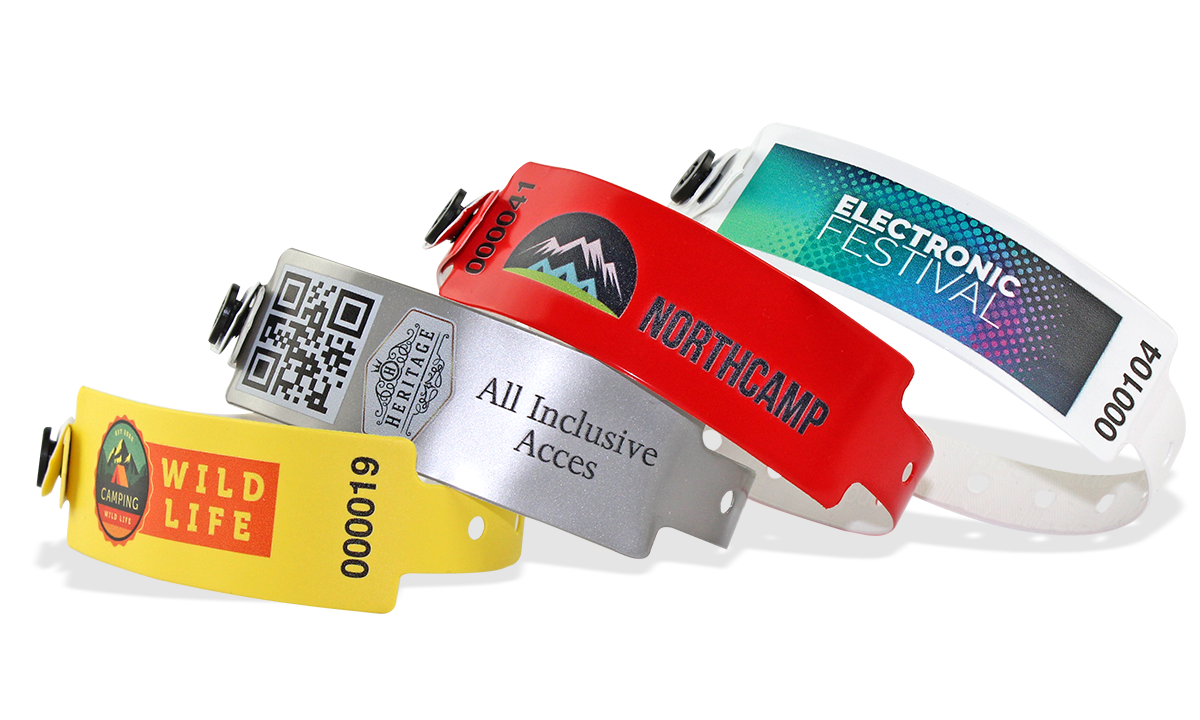 Personalisierte vollfarbige Vinyl-Armbänder, 25 mm