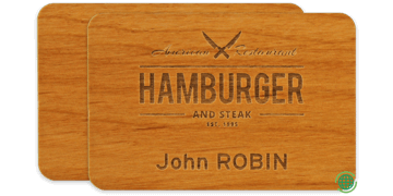 Impress-Holznamensschilder, 75 X 50 mm