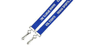 Günstiges, personalisiertes 15 mm breites Schlüsselband für Veranstaltungen mit doppelter Befestigung – Einfarbdruck