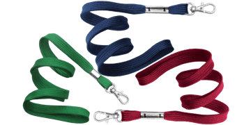 10 mm dicke, hülsenförmige Schlüsselbänder mit Metallkarabiner