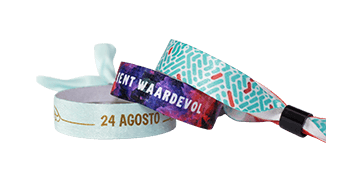 EXPRESS – Gedruckte weiche Satin-Armbänder mit Kunststoff-Schiebeverschluss, Oslo