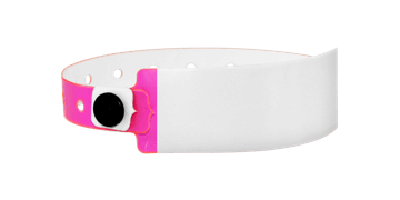 Beschreibbare Vinyl-Armbänder, 25 mm, hot pink