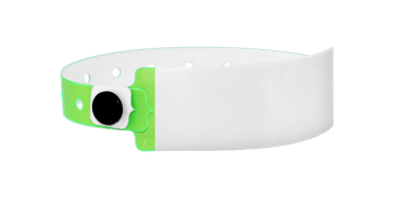 Personalisierte beschreibbare Vinyl-Armbänder, 25 mm, lively lime