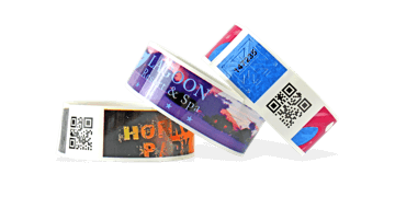Vollfarbigen Papier Armbänder, TVS, 25 mm (glänzende Oberfläche)