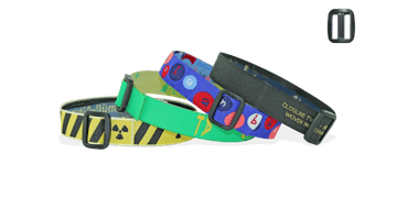 Gewebte Stoff-Armbänder mit wiederverwendbarem Kunststoffverschluss, Roma